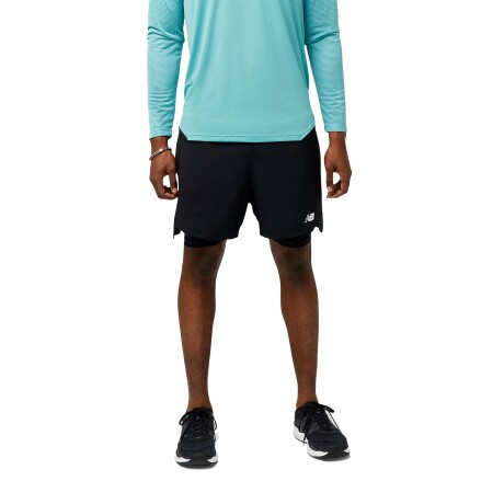 Short New Balance de Hombre -Accelerate Pacer 5"- MS31244BK BLACK