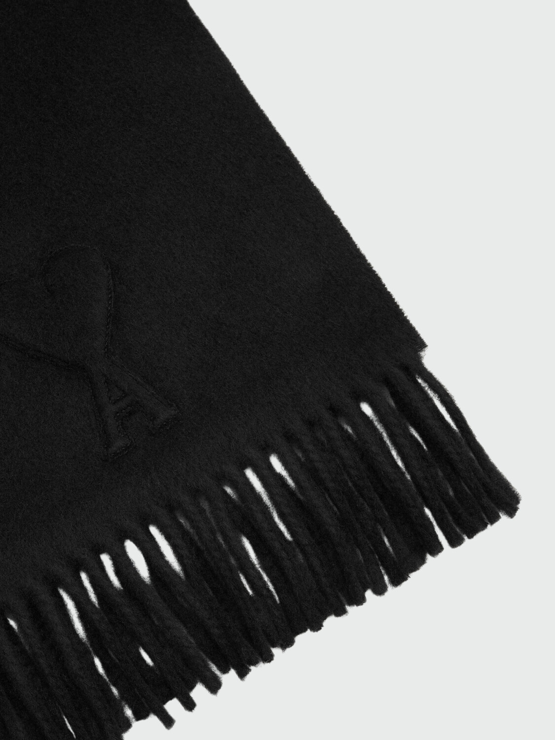 AMI PARIS - Bufanda en Relieve de Lana Amarillo