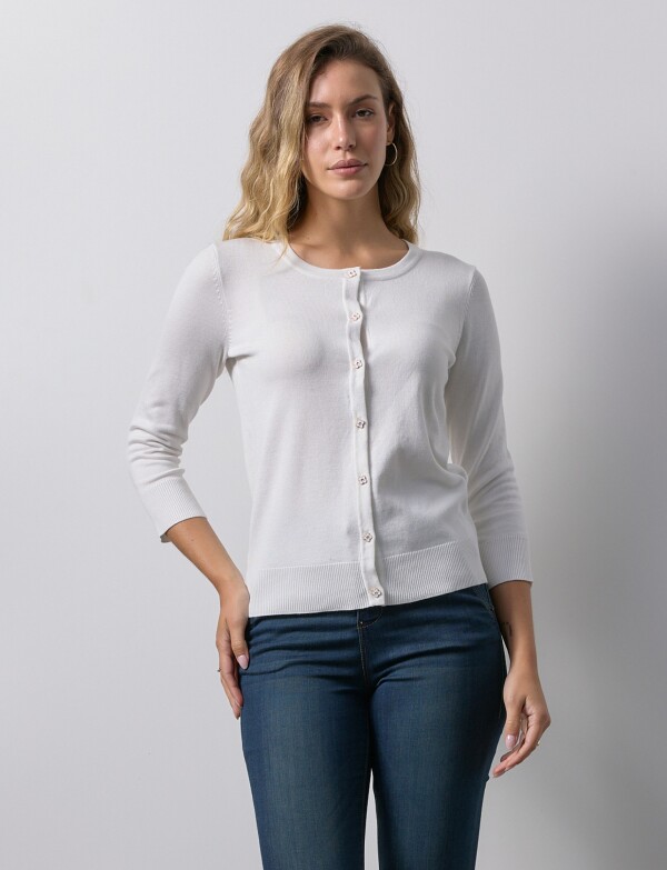 Cardigan Basico CRUDO