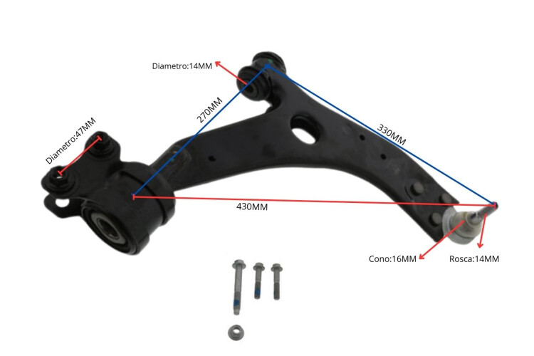 Parilla De Suspension Delantera Ford Focus 05-12 Der Parilla De Suspension Delantera Ford Focus 05-12 Der