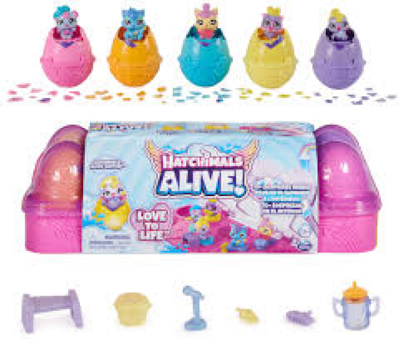 Hatchimals Alive, huevos con 5 minifiguras 