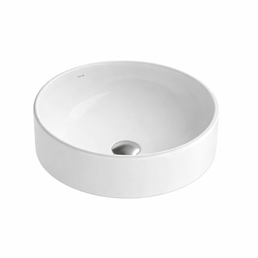 Bacha de sobreponer redonda 40 cm blanca Deca Bacha De Sobreponer Redonda 40 Cm Blanca Deca