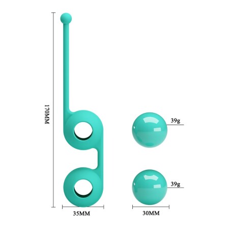 Bolas Vaginales Pretty Love Kegel Tighten III Verde
