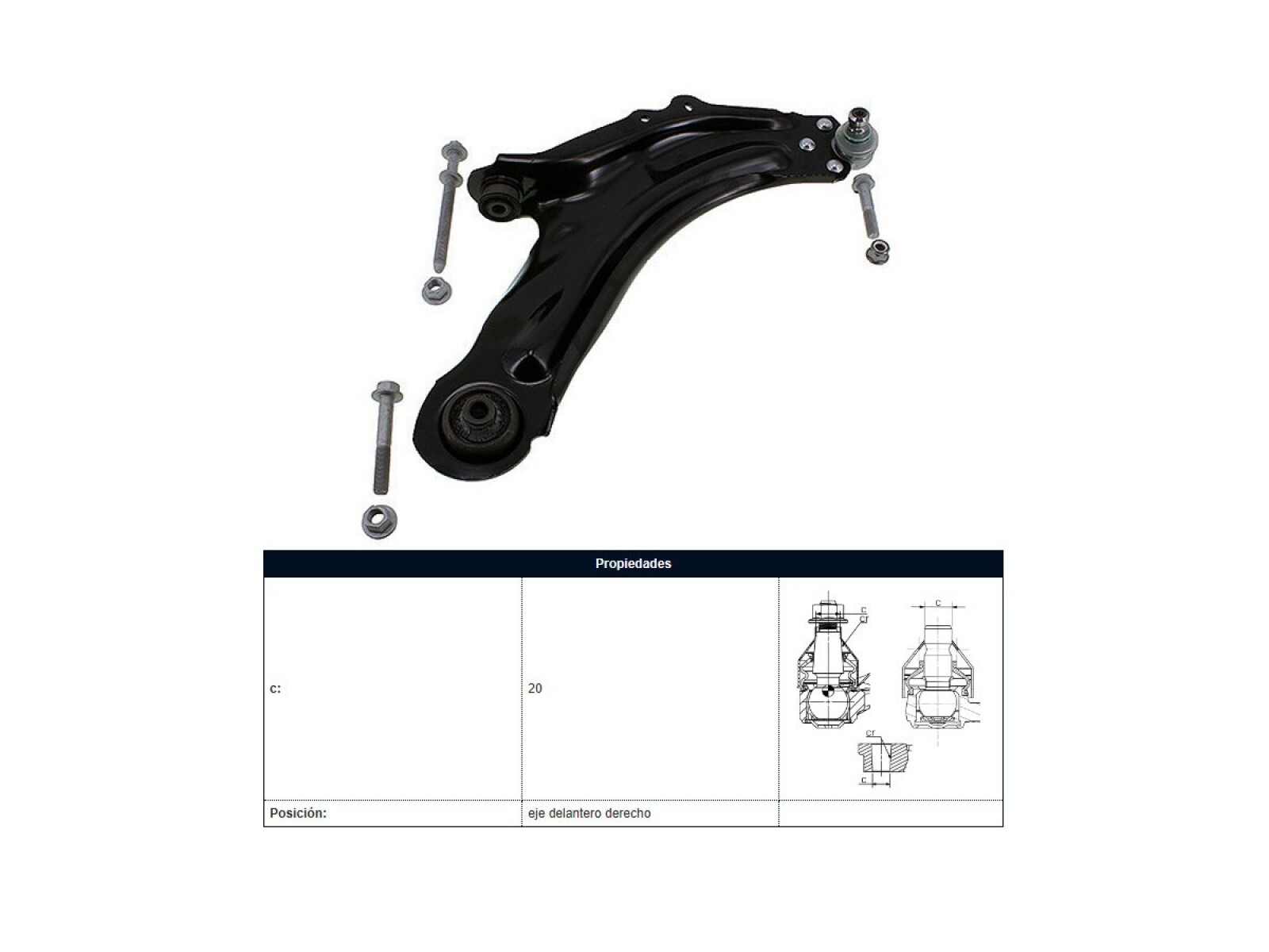 Parilla De Suspension Delantera Renault Kangoo 18-25 Der 