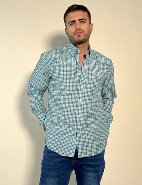 Camisa a cuadros Apolo Verde