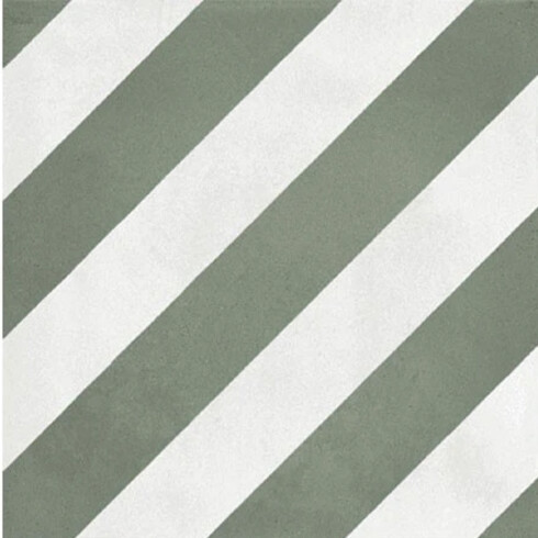 Porcelanato Tipo Patchwork Verde Blanco Mate 20X20Cm Piso Pared GAMAS DE BLANCO