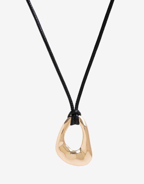 Collares Largos Cordón Collar Largo Metal - Dorado