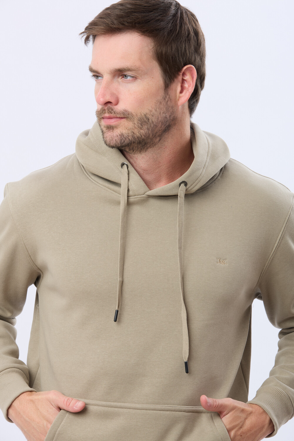 CANGURO DE ALGODÓN CON CAPUCHA Khaki