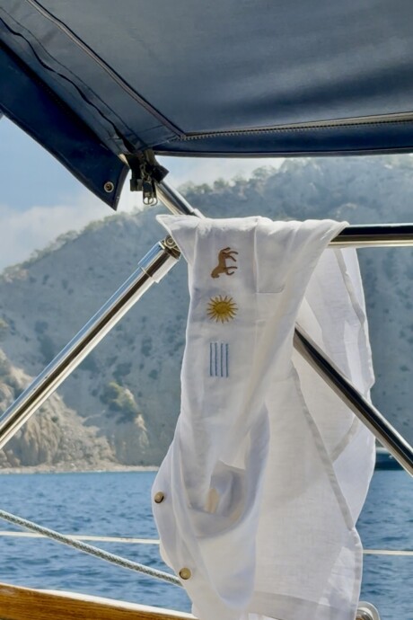 Charrua Shirt Lino Blanco