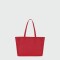 Longchamp -Cartera de cuero con gran capacidad, Le foulonné Rojo