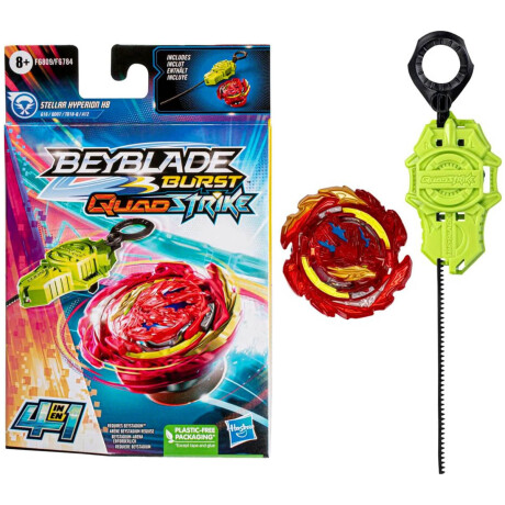 Beyblade Hypersphere Trompo + Lanzador Venom Hasbro Rojo/Verde