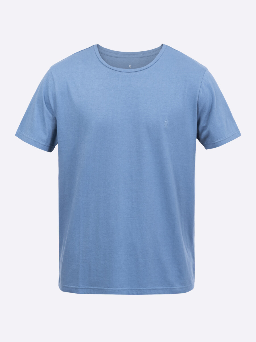 T-shirt sobreteñida - azul 