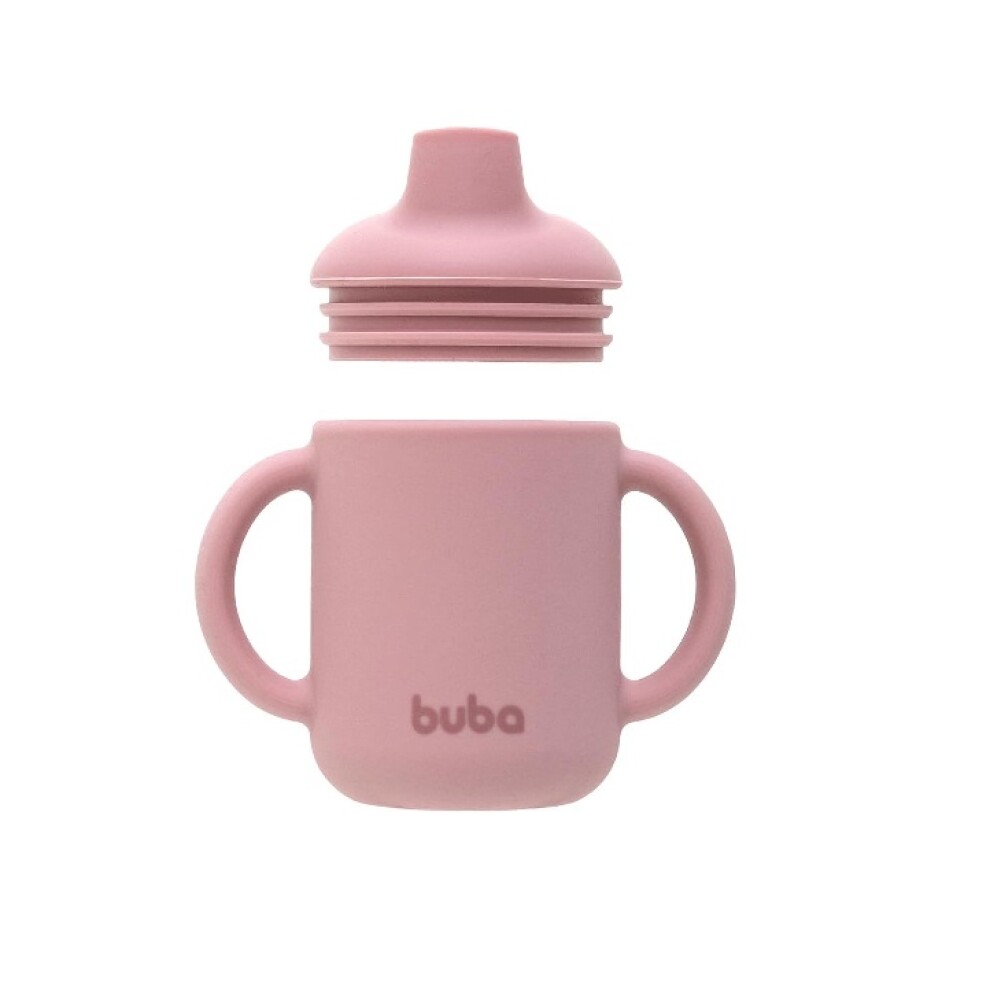 Vaso entrenamiento 100% silicona - buba rosa