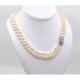 Collar Perlas De Cultivo Con Broche De Oro 18 K , Brillantes Y Perla Collar Perlas De Cultivo Con Broche De Oro 18 K , Brillantes Y Perla