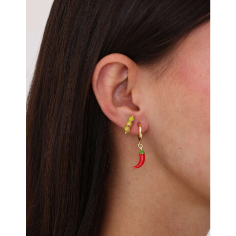 Set De Aros De Frutas Dorado