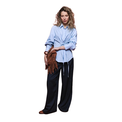 CAMISA INDRA XS-XL CELESTE