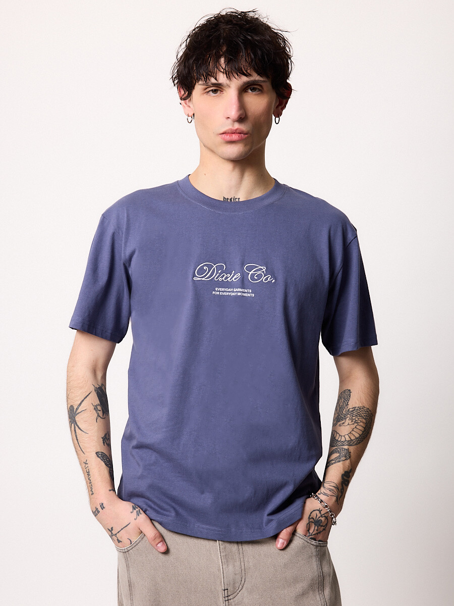 T-SHIRT M/C XIEDI DIXIE Azul Oxido