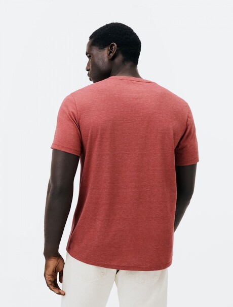 CAMISETA BÁSICA UNISSEX REGULAR WORLD ROJO