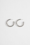 Aros curvos 4 cm acero plateado