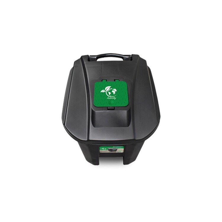 TACHO PAPELERA RESIDUOS 120 LITROS NEGRO