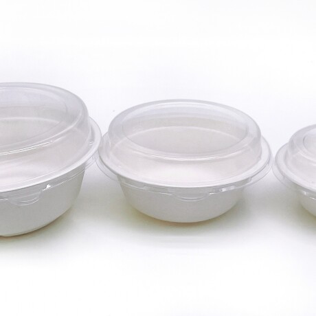 Bowls 350ml+Tapa X 125uni Ecológico Compostable Bols Bagazo Bowls 350ml+tapa X 125uni Ecológico Compostable Bols Bagazo