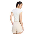 Remera de Mujer Adidas Kit Acanalada Tee Blanco - Crema