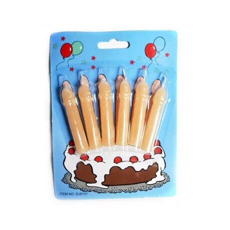 Pack 6 Velas de Pene Pack 6 Velas de Pene