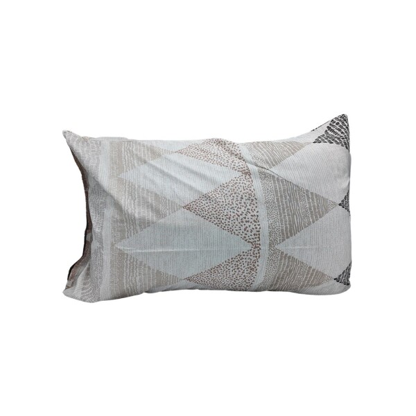 Juego de Sabanas 1 Plaza Suaves Estampado Calidad Frescas Variante Diseño Rombos Color Beige