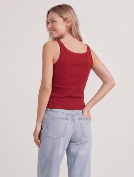 MUSCULOSA BÁSICA SLIM ROJO