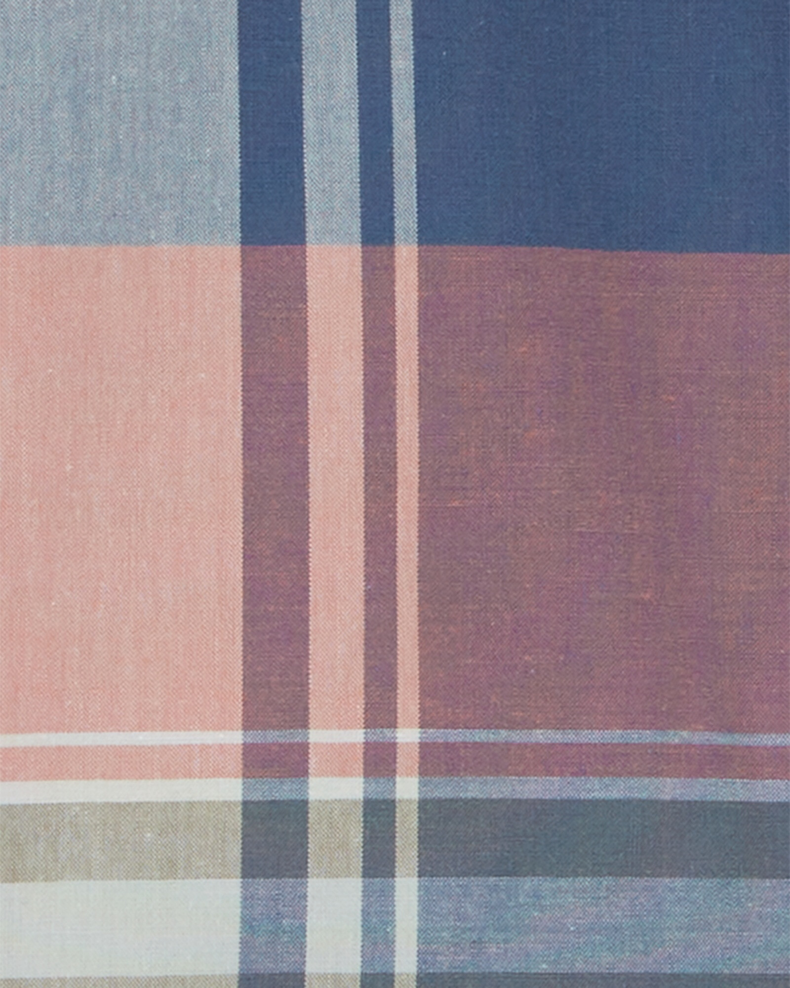 Camisa de popelina, diseño a cuadros Sin color