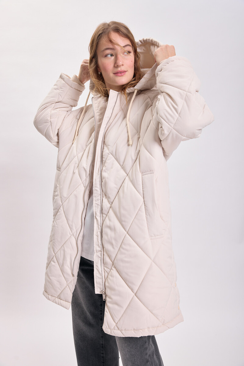 Campera capitoneada Crudo