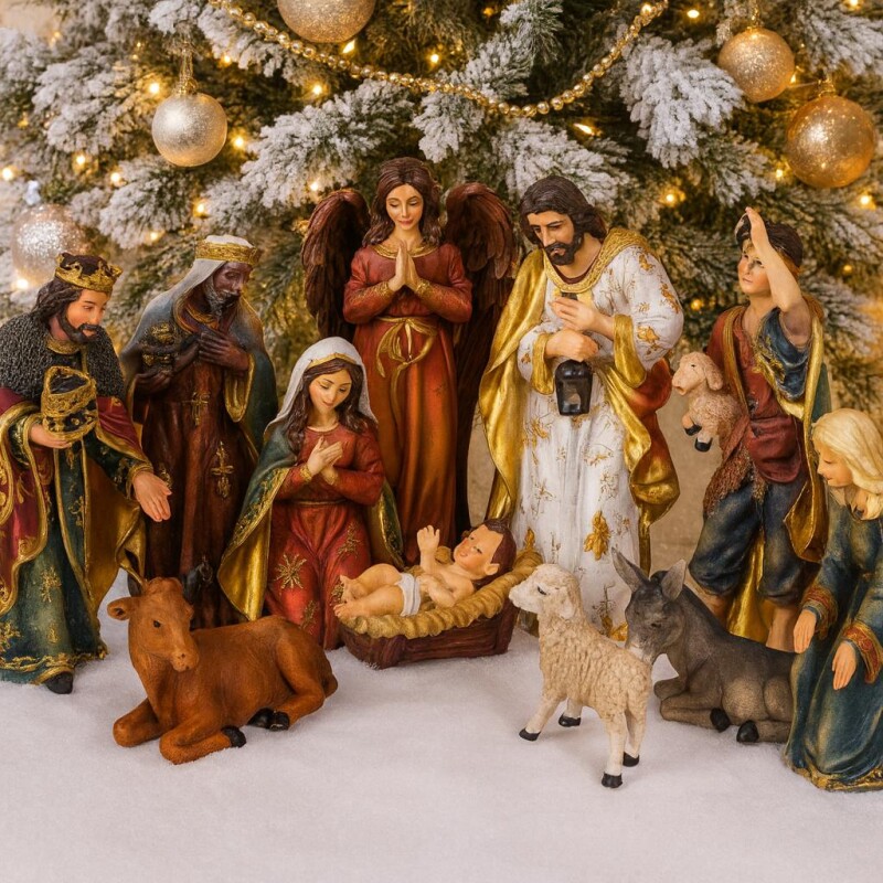 Pesebre Santa Navidad 11 piezas Pesebre Santa Navidad 11 piezas