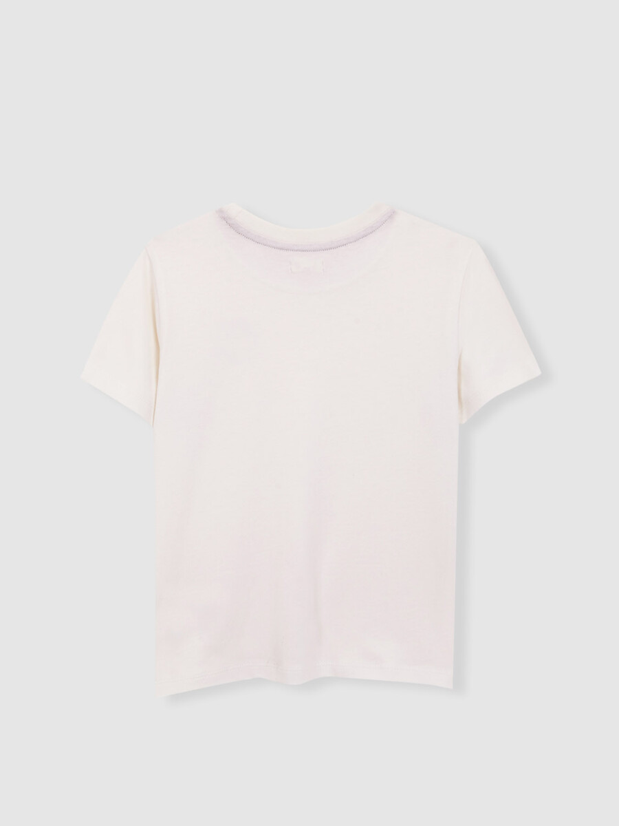 Camiseta Bordado Langosta Blanco