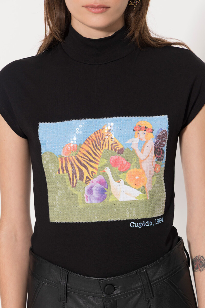 Remera Fantasy Negro