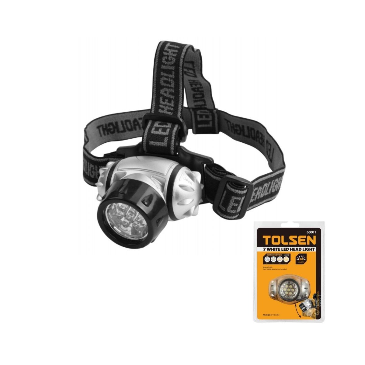 Linterna Minero 7 Led Tolsen 