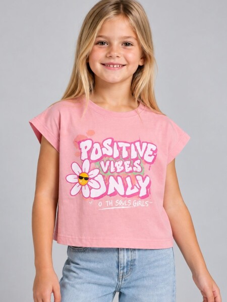 T-SHIRT N. SAILS 3440 M. C positive ROSADO