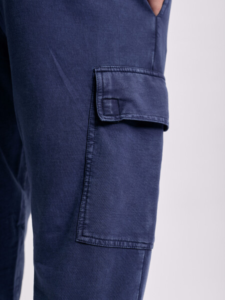 Pantalón deportivo cargo jogger Azul Marino