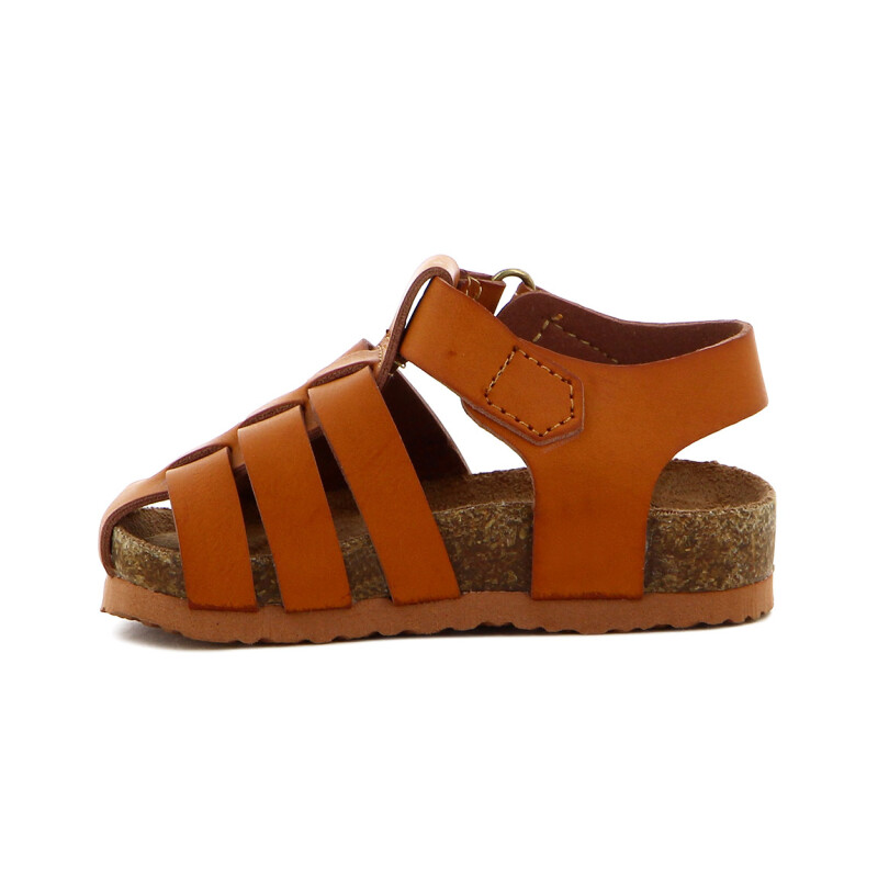 Angus Sandalia Niño Franciscana C/ Pulsera Y Velcro Tan