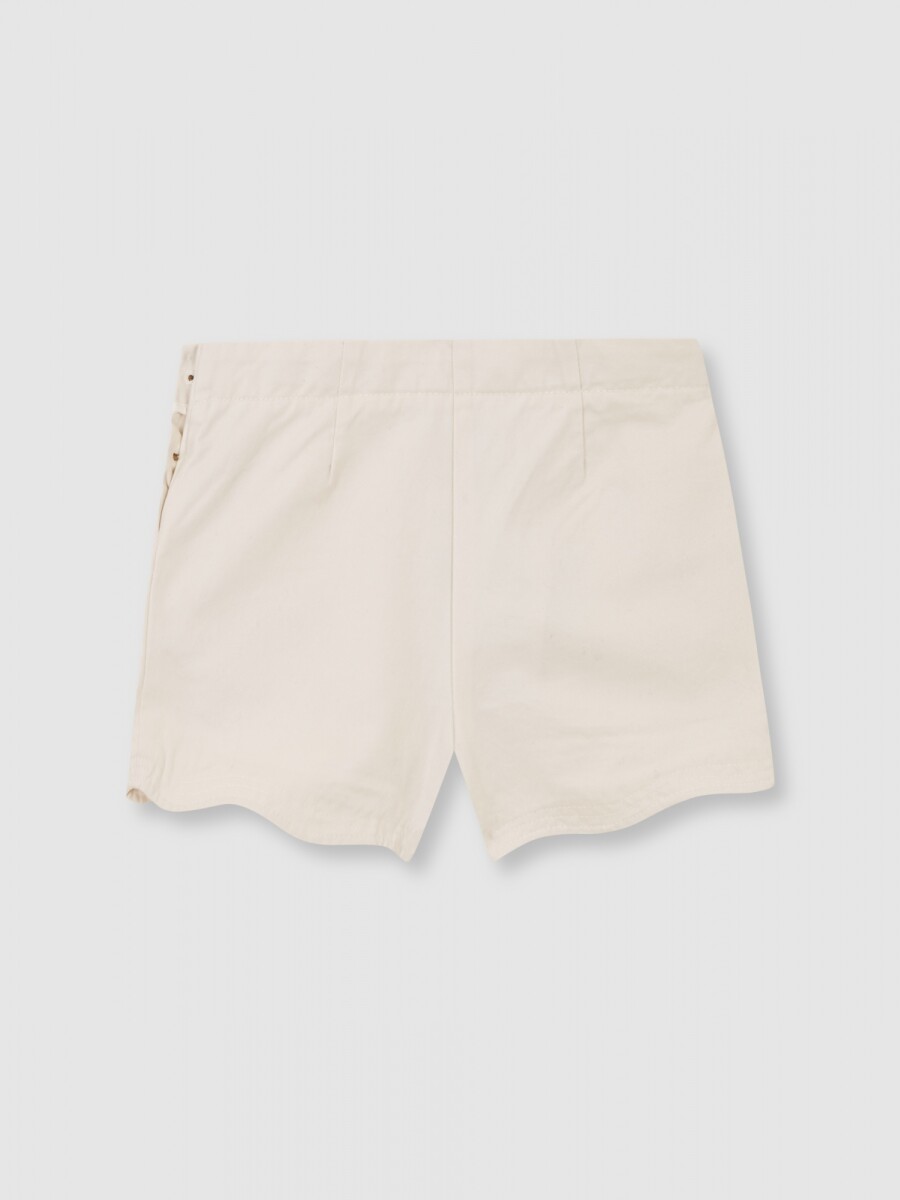 Pantalon Corto Festoneado Azul Claro