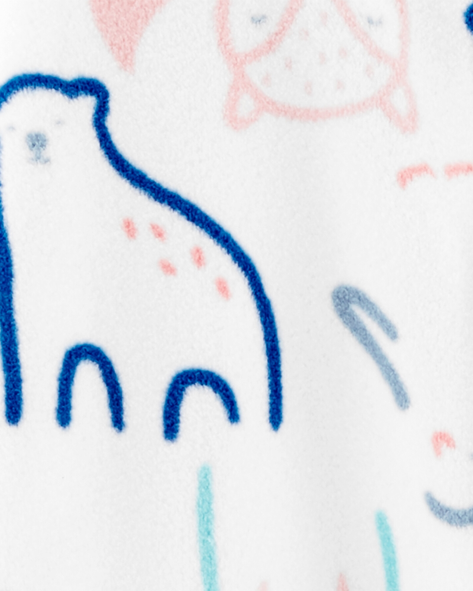Pijama una pieza de micropolar, con pie, diseño animales. Talles 0-9M Pijama una pieza de micropolar, con pie, diseño animales. Talles 0-9M