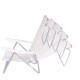 Set X 2 Sillas Summer 6 Posiciones Aluminio BLANCO