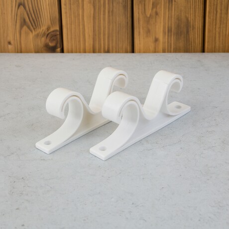 Set x2 soportes de techo doble BLANCO