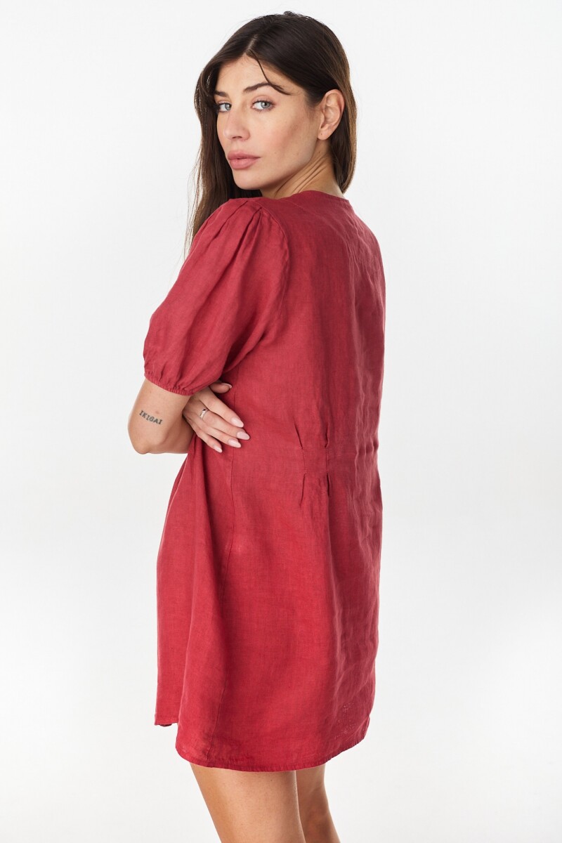 Vestido Poppy Terracota