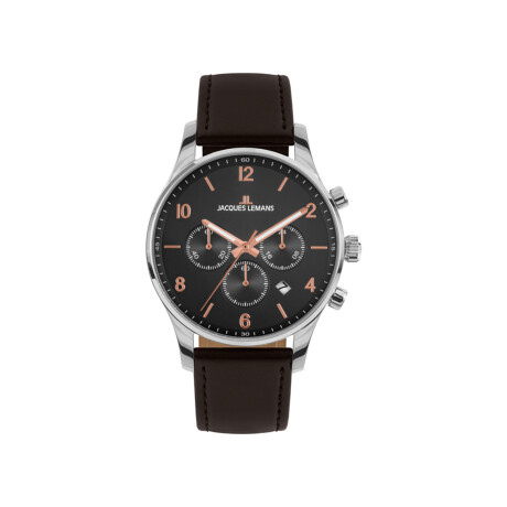 Reloj Jacques Lemans London 1-2126F Negro/Plateado
