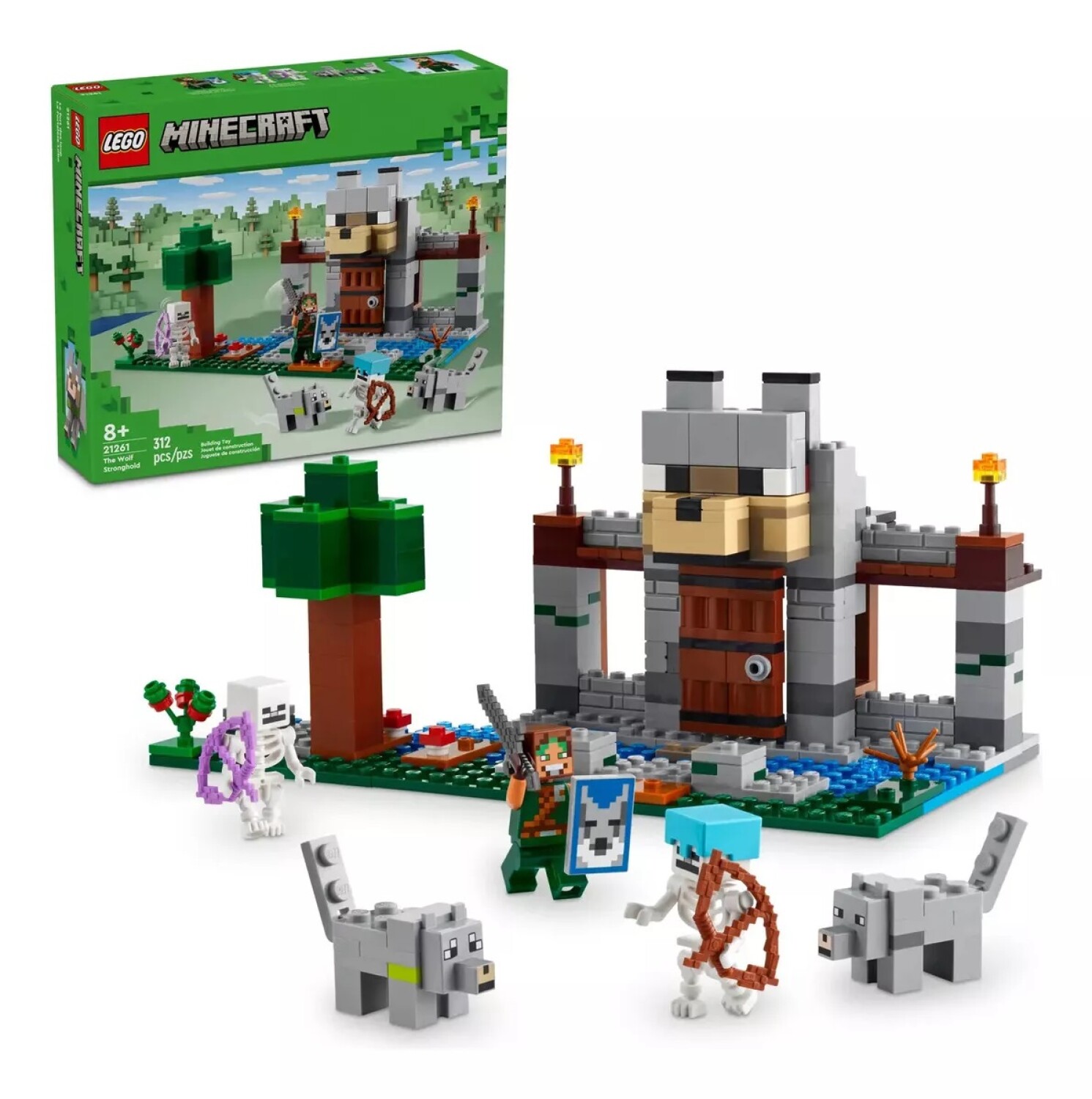 Set De Construccion Lego Minecraft 21261 312 Piezas Jugueteria Gibernau