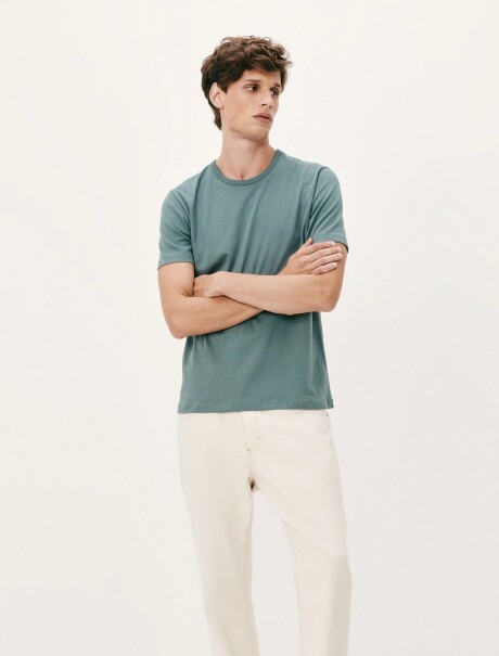 CAMISETAS MANGA CORTA SLIM VERDE