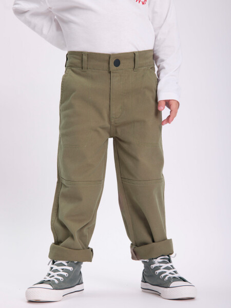 Pantalón carpintero Verde Militar