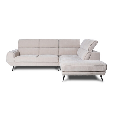 Rinconera Versatile - Tela Microfibra - Chaise Derecho 6686-4 Beige