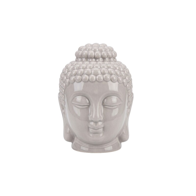QUEMADOR CERAMICA BUDA BEIGE C/TAPA 9X13CM Unica