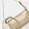 Cartera Al Hombro Leaf en Efecto Cuero Charol Natural